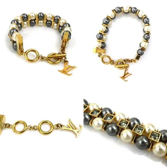 LOUIS VUITTON White Pearl Charm Bracelet - Picture 4 of 5